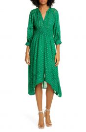 ba amp sh Cyana Metallic Dot Smock Waist Dress   Nordstrom at Nordstrom